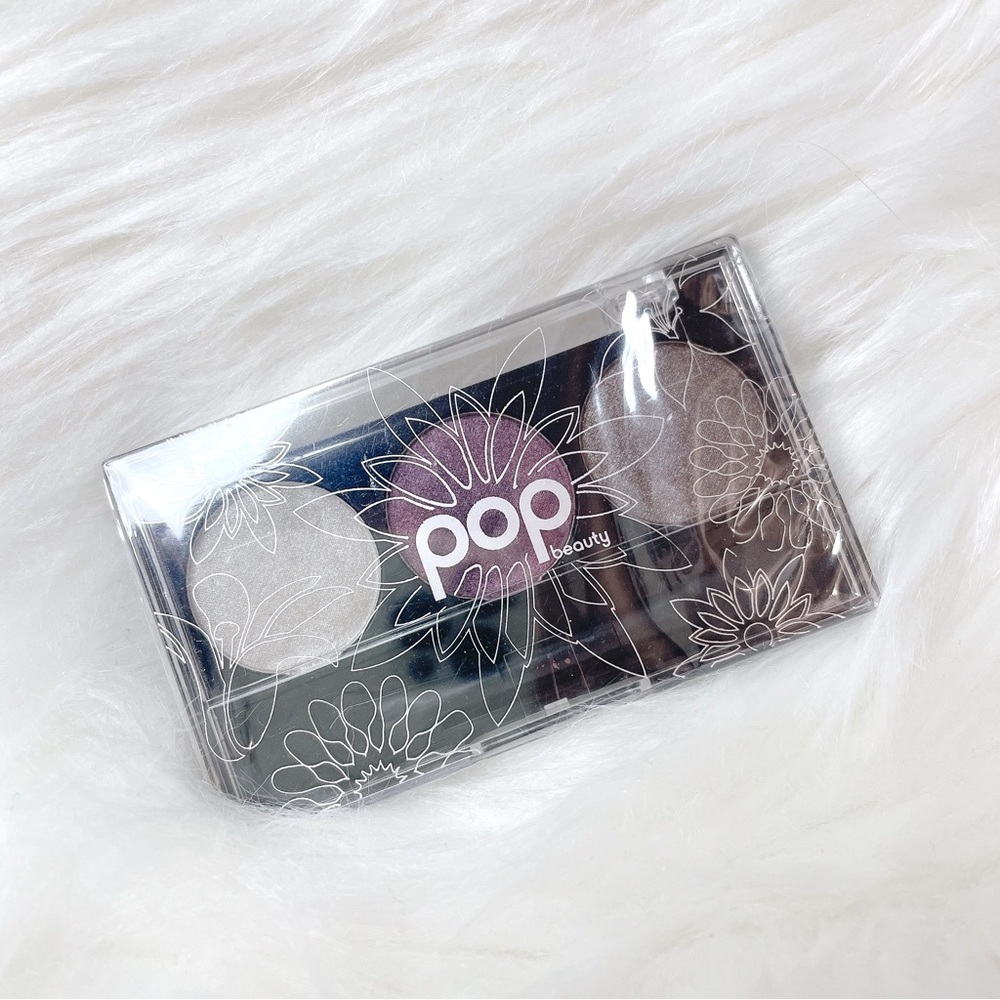 Pop beauty purple lilac lavender eyeshadow trio palette